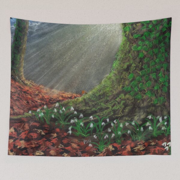 Item preview, Sunlit Snowdrop Wood designed and sold by PhilipHarvey.