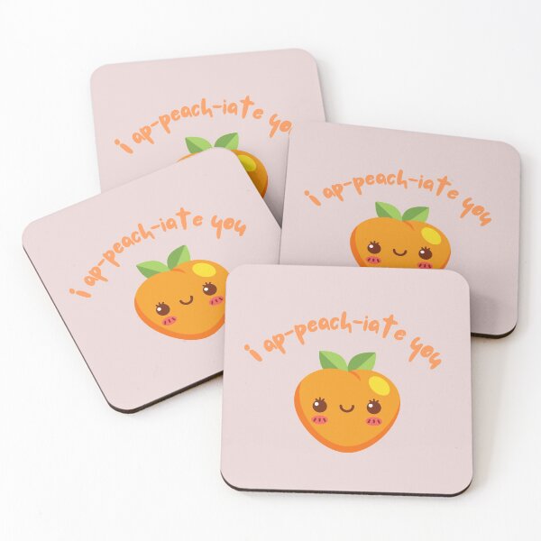 Item preview, I A-Peach-iate you   -  I Appreciate You food Pun designed and sold by GoodMoodFood.