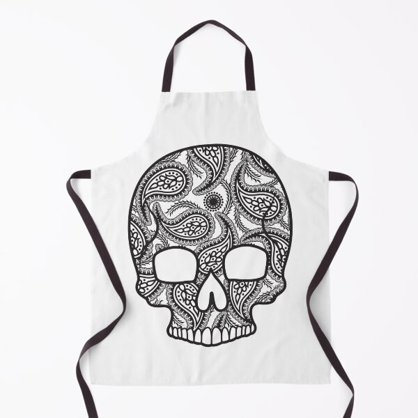 Item preview, Invert Paisley Sugar Skull Floral Design Day of the Dead Dia De Los Muertos Mardi Gras Sugar Skull (s) designed and sold by OopteesLydia.