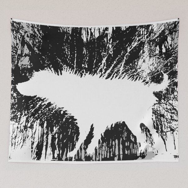 Item preview, Banksy Wet Dog White designed and sold by WE-ARE-BANKSY.