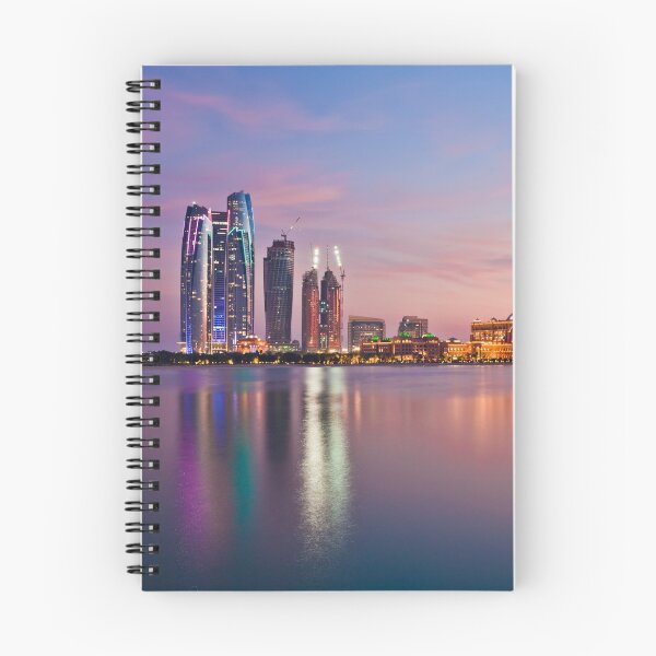 Item preview, Paisaje urbano de Abu Dhabi al atardecer designed and sold by Viktoryia Vinnikava.
