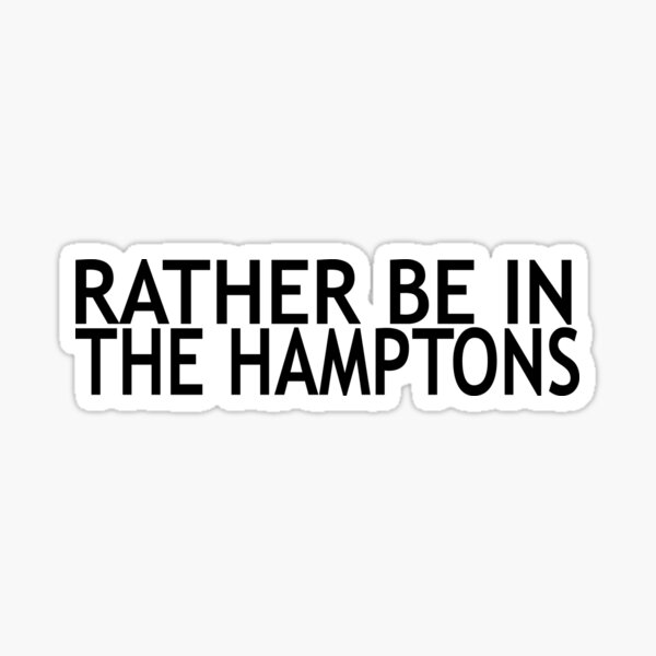 hamptons Sticker