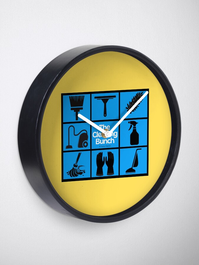 Thumbnail 2 of 4, Clock, The Cleaning Bunch Cleaning Supplies Fun Lady Gifts designed and sold by SavvyCleaner.