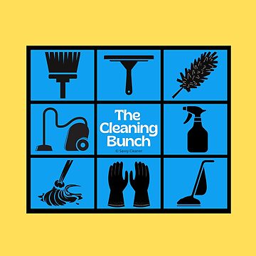 Artwork thumbnail, The Cleaning Bunch Cleaning Supplies Fun Lady Gifts by SavvyCleaner