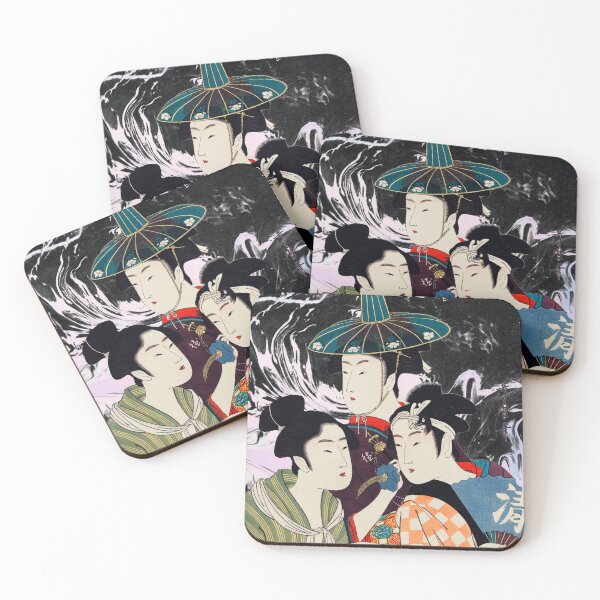Artikelvorschau, Japanische Frauen in traditioneller Kleidung Utamaro Kitagawa entworfen und verkauft von Beluved.