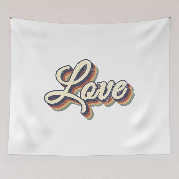 Item preview, retro love text design designed and sold by Cool Stuff Galore.