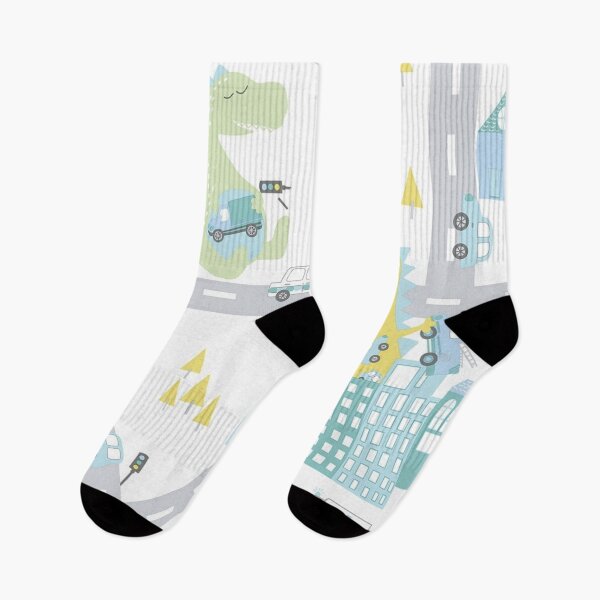 Item preview, Kids Dinosour Roads,in Blue's Greens and Yellow designed and sold by AMS-ART.