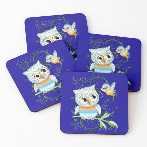 Item preview, Cute Birdy Friends, fantasy art designed and sold by LoneAngel.