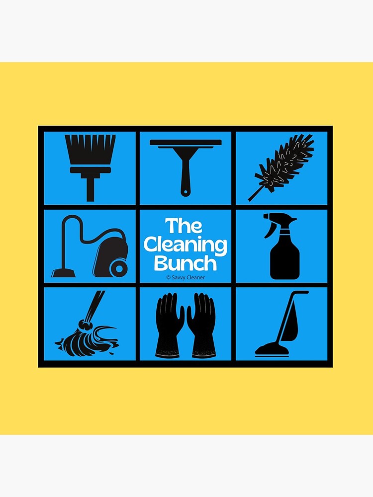 Thumbnail 5 of 5, Coasters (Set of 4), The Cleaning Bunch Cleaning Supplies Fun Lady Gifts designed and sold by SavvyCleaner.