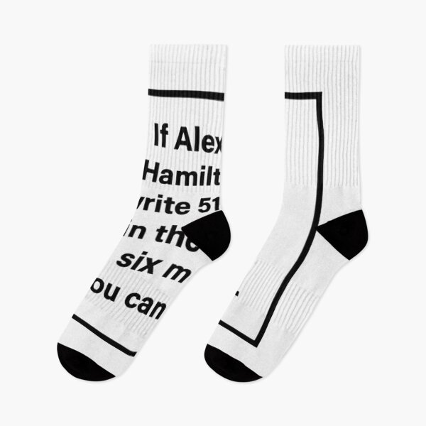 Item preview, "If Alexander Hamilton can write 51 essays in the span of six months, you can do this." designed and sold by Starbound Pages.