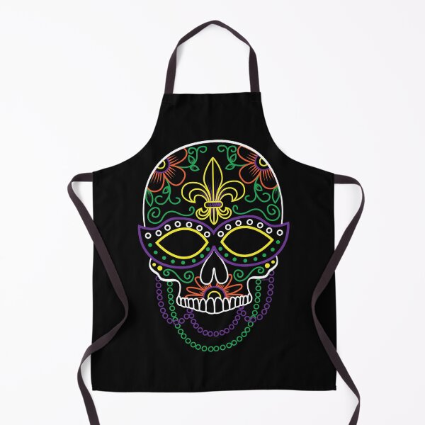 Item preview, Sugar Skull Mask Colorful Floral Design Day of the Dead Dia De Los Muertos Mardi Gras Illustration designed and sold by OopteesLydia.