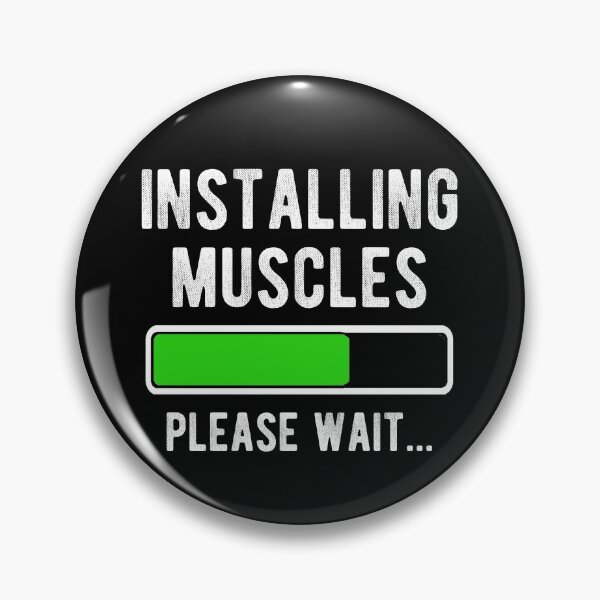 Item preview, Installing Muscles Please Wait Gym and Fitness  designed and sold by Vanover Designs.
