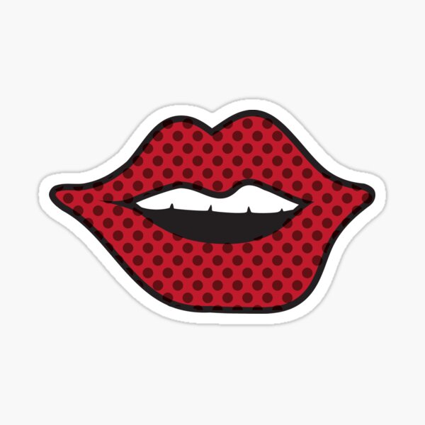 "Cartoon mouth" Sticker by SianaH Redbubble