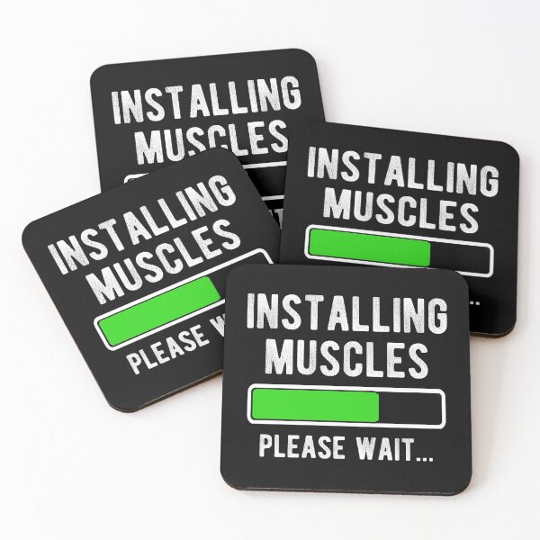 Item preview, Installing Muscles Please Wait Gym and Fitness  designed and sold by Vanover Designs.