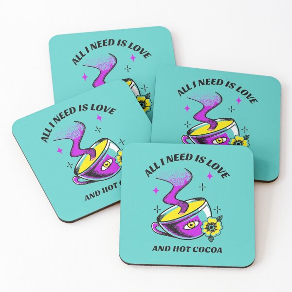 Item preview, All I Need Is Love And Hot Cocoa V3 designed and sold by SeventhGate.