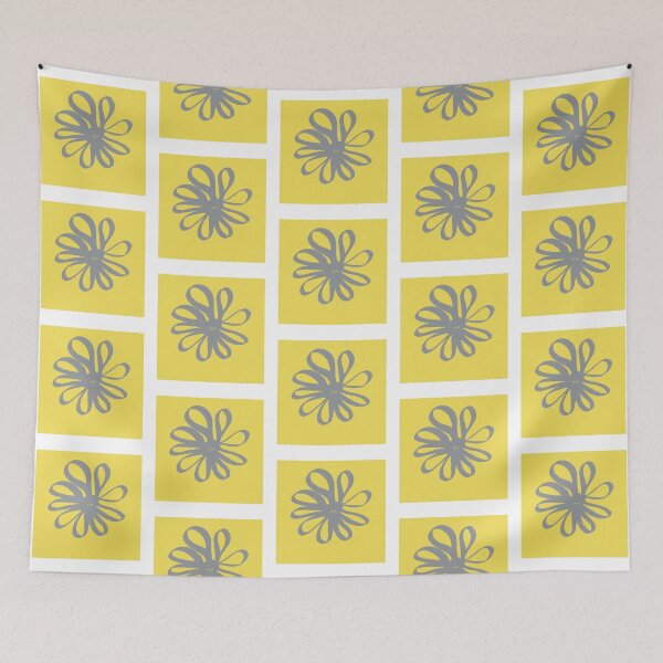 Item preview, Dancing Daisy Square Abstract Floral designed and sold by monkeypawprints.