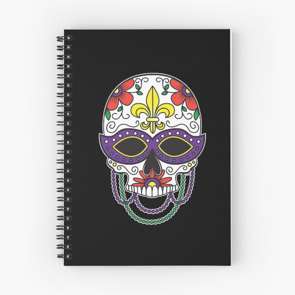 Item preview, Sugar Skull Mask Colorful Floral Design Day of the Dead Dia De Los Muertos Mardi Gras Illustration designed and sold by OopteesLydia.