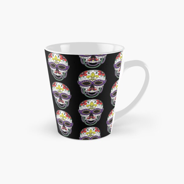 Item preview, Máscara de calavera de azúcar Diseño floral colorido Día de los Muertos Dia De Los Muertos Mardi Gras Ilustración (m) designed and sold by OopteesLydia.