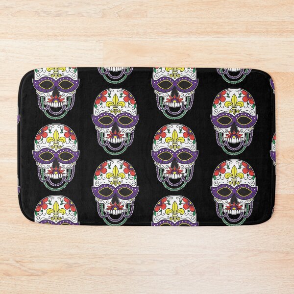 Item preview, Sugar Skull Mask Colorful Floral Design Day of the Dead Dia De Los Muertos Mardi Gras Illustration (m) designed and sold by OopteesLydia.