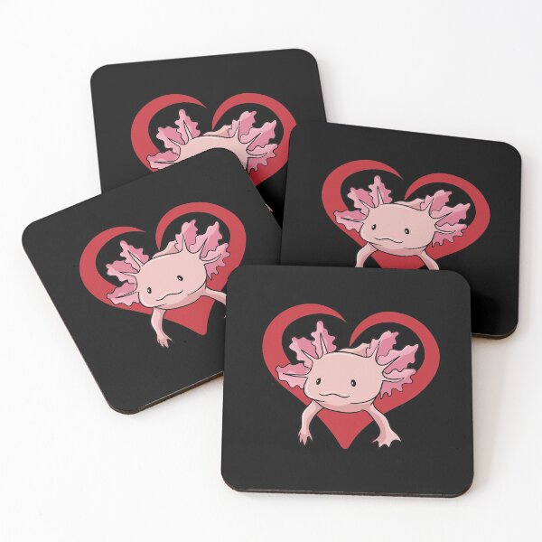 Item preview, Axolotl Valentine's Day gift designed and sold by ElBeDesigns.