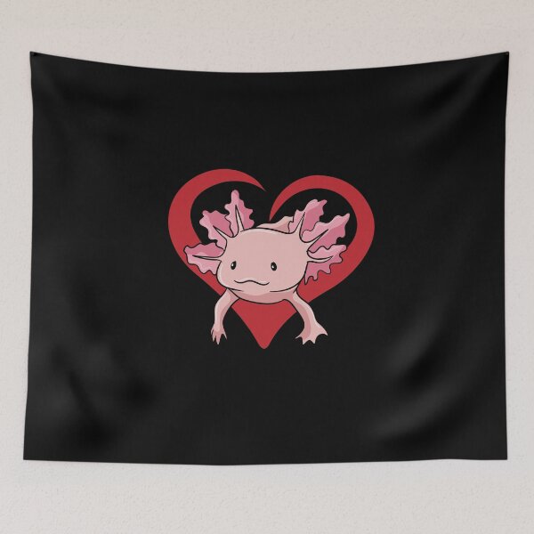 Item preview, Axolotl Valentine's Day gift designed and sold by ElBeDesigns.