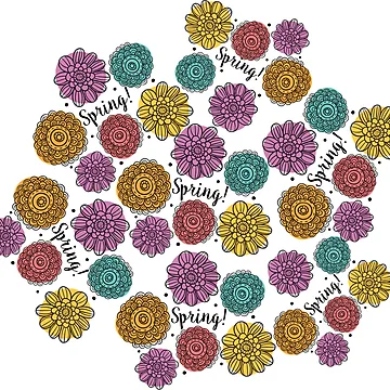 Artwork thumbnail, Spring Time Flower Pattern by Warrior Veteran Clothing