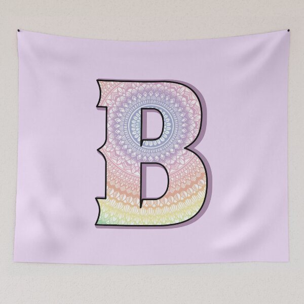 Item preview, Pastel color mandala with alpha B designed and sold by Mandala & More.