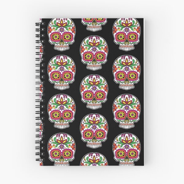 Item preview, Sugar Skull Colorful Sunflower Eyes Floral Design Day of the Dead Dia De Los Muertos Mardi Gras Sugar Skull (m) designed and sold by OopteesLydia.
