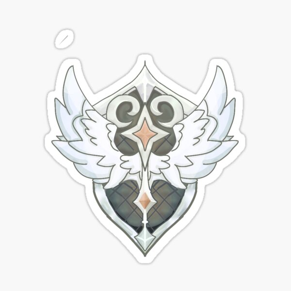 AFK Arena Lucius Shield Logo Design by Clauxtrophobic_art Sticker