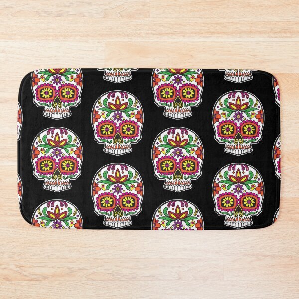Item preview, Sugar Skull Colorful Sunflower Eyes Floral Design Day of the Dead Dia De Los Muertos Mardi Gras Sugar Skull (s) designed and sold by OopteesLydia.