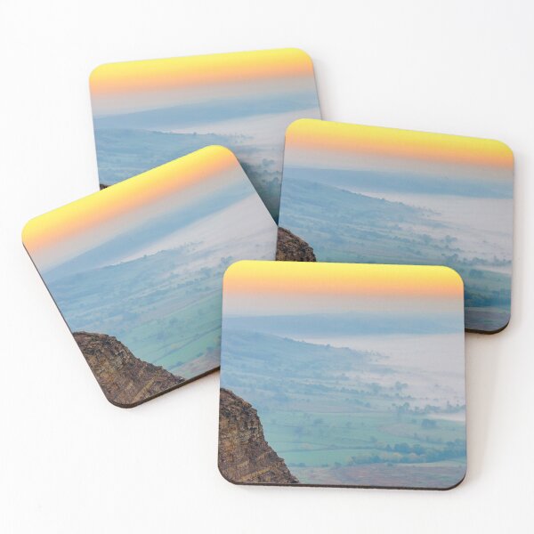 Item preview, Man meditating at sunrise on Mam Tor, Castleton, Derbyshire,UK designed and sold by Itsgrimupnorth.