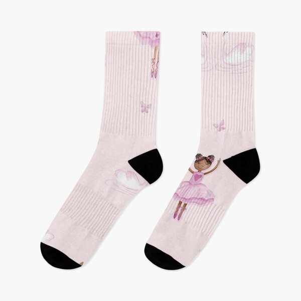 Artikelvorschau, Rosa Ballerinas tanzendes Entwurfsmuster, Kinder entworfen und verkauft von AMS-ART.