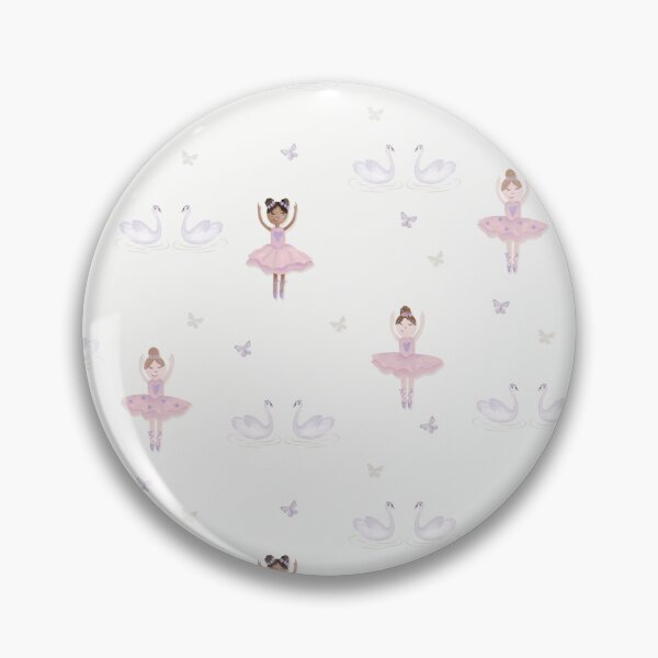 Artikelvorschau,  Rosa Ballerinas auf cremefarbenem Hintergrund tanzendes Entwurfsmuster, Kinder entworfen und verkauft von AMS-ART.