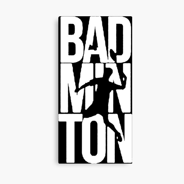 badminton lovers logo Canvas Print