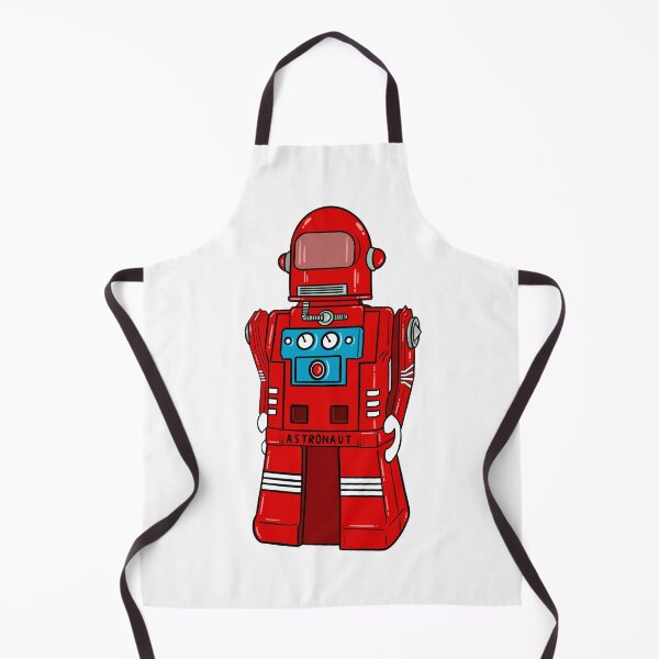 Item preview, RED VINTAGE ROBOT  designed and sold by ArtPrintFactory.