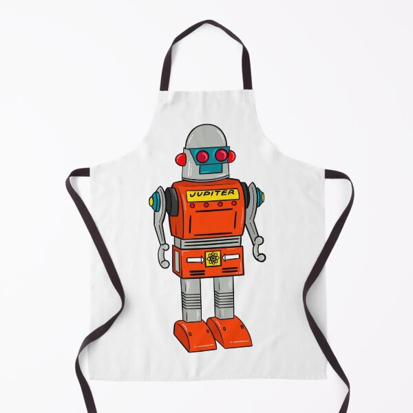 Item preview, ORANGE VINTAGE ROBOT  designed and sold by ArtPrintFactory.