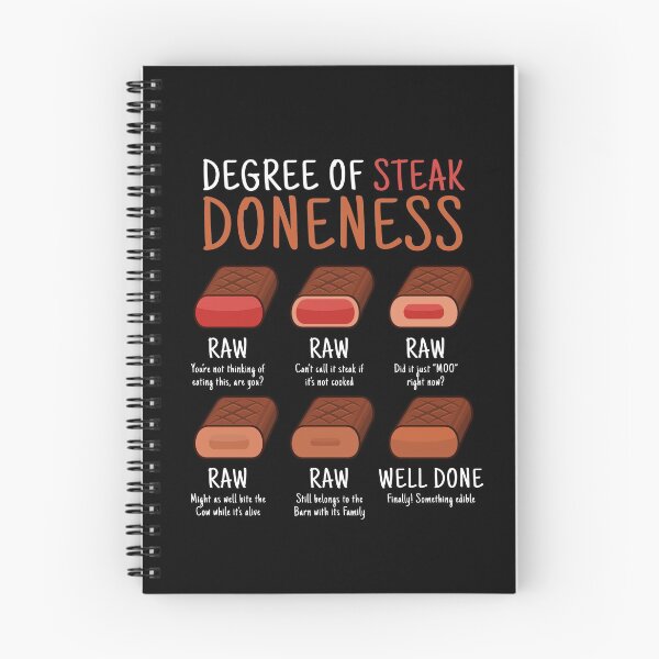 Item preview, Degree Of Steak Doneness Meat Grill BBQ designed and sold by MooonTees.