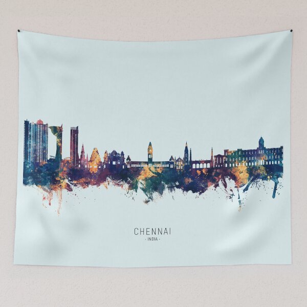 Item preview, Chennai Skyline India designed and sold by ArtPrints.