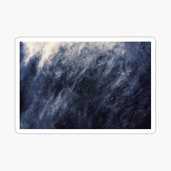 Blue Clouds, Blue Moon Sticker