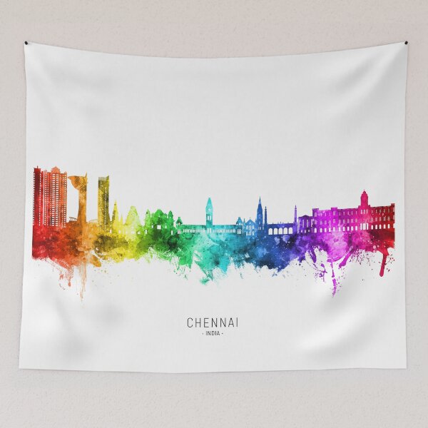 Item preview, Chennai Skyline India designed and sold by ArtPrints.