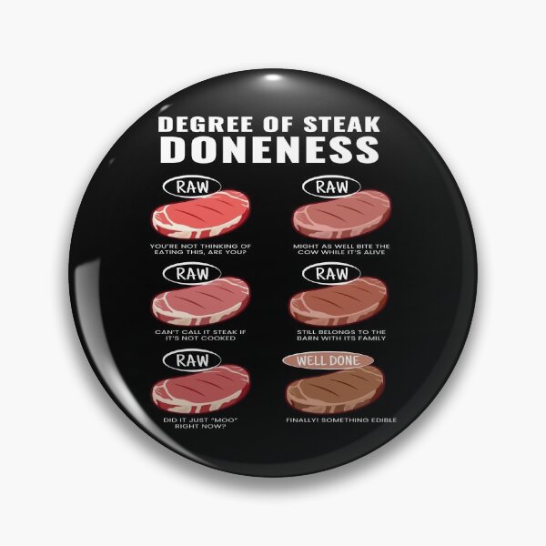 Item preview, Degree Of Steak Doneness Meat Grill BBQ designed and sold by MooonTees.