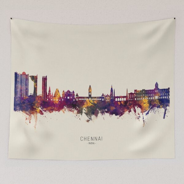Item preview, Chennai Skyline India designed and sold by ArtPrints.