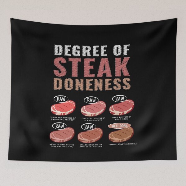 Item preview, Degree Of Steak Doneness Meat Grill BBQ designed and sold by MooonTees.