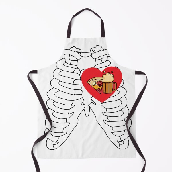 Item preview, Beer & Pizza Skeleton Ribcage designed and sold by MoohAs.