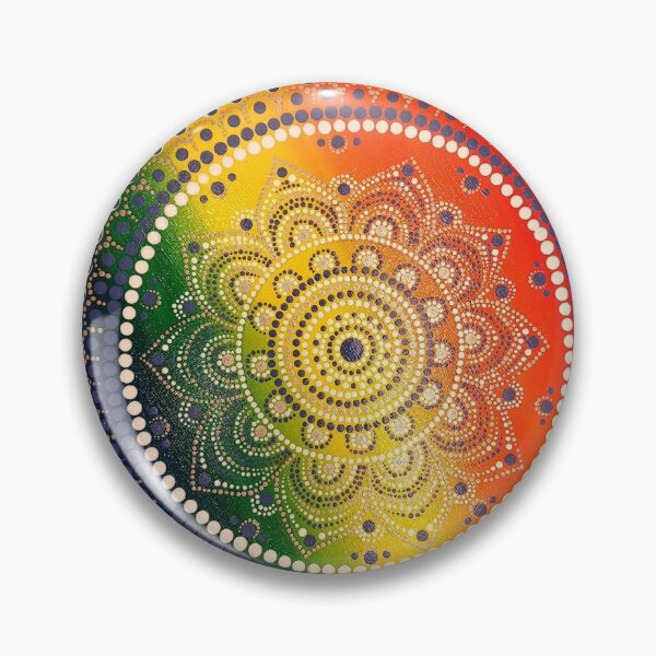 Item preview, Rainbow Mandala Dot Art designed and sold by Susan Munn.