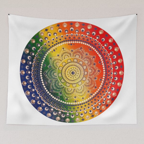 Item preview, Rainbow Mandala Dot Art designed and sold by Susan Munn.