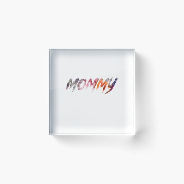 Mommy Mommy Job Title Plain Text colors Acrylic Block