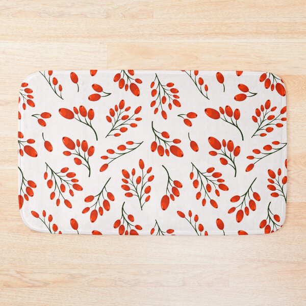 Item preview, Barberry twigs. Red berries. Seamless pattern. designed and sold by Xaphana.