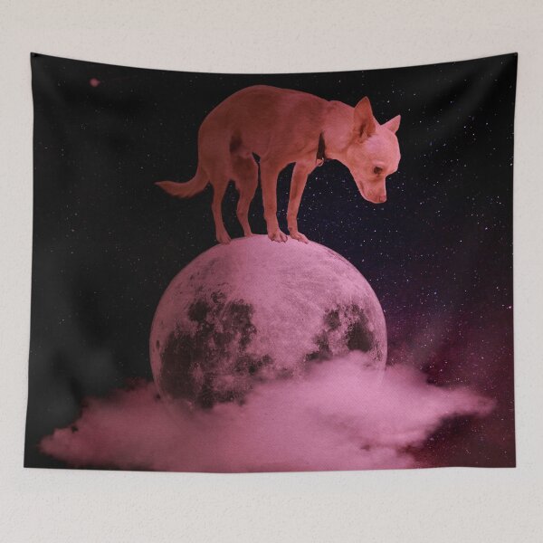 Item preview, Animal Charity: Can I Come Down Now? Chihuahua Digital Collage designed and sold by DoggoTankDesign.