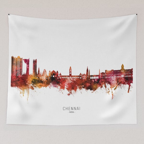 Item preview, Chennai Skyline India designed and sold by ArtPrints.